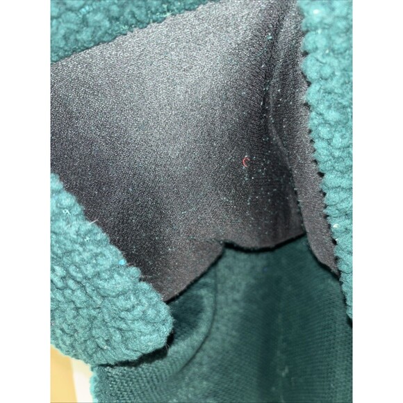 Women Ugly Sweatshirt Time & Tru M (8-10) Green W/ Sequin Fox Christmas Preowned - Picture 2 of 7